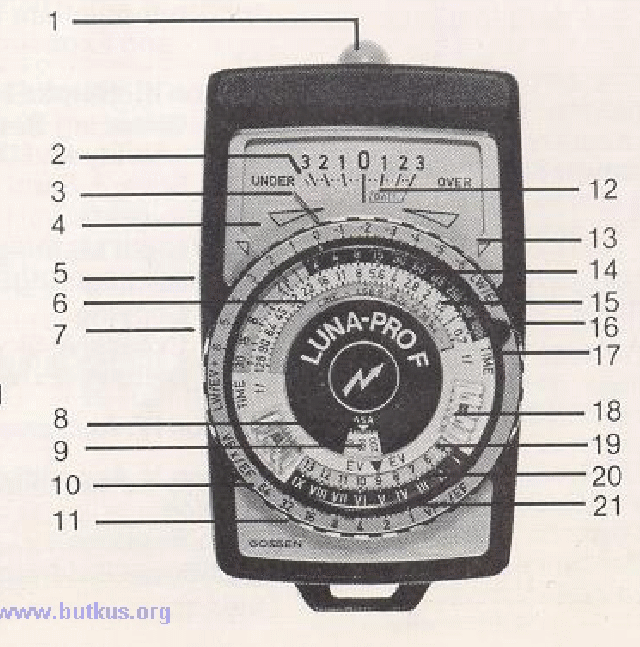 PRL) GOSSEN LUNALITE SBC ESPOSIMETRO FOTOGRAFICO + CUSTODIA EXPOSURE METER